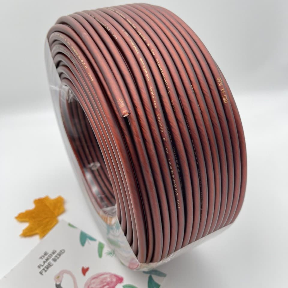 96P Spiral-Wrapped Microphone Cable 2-Core Shielded Audio Cable Mixer Cable Lighting Signal Cable Mic Cable Guitar Cable