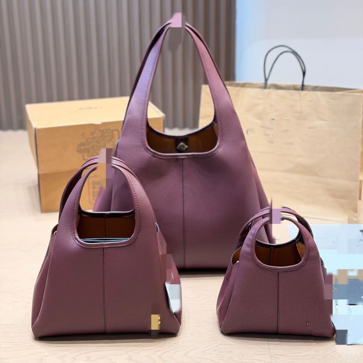 Outlet New Women's Bag Lana23 Handheld Basket Bag Small Litchi Pattern Vintage Minimalist Shoulder Crossbody Bag