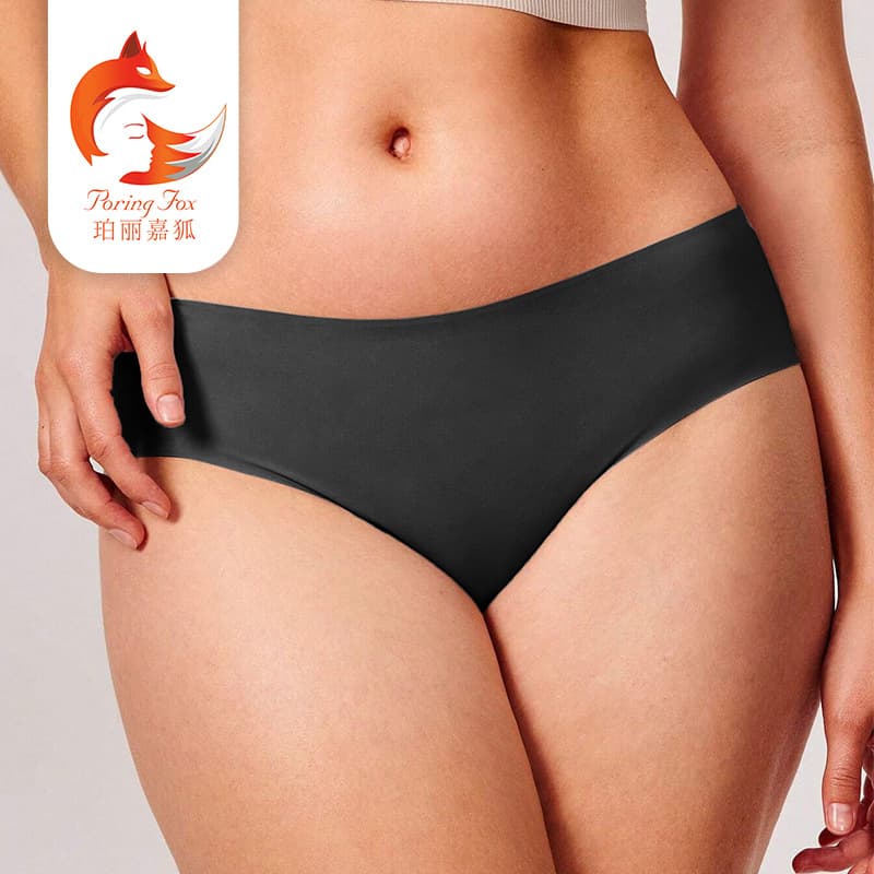 New Seamless Ice Silk Pure Desire Bikini Antibacterial Cotton Mid-Rise Triangle Women's Cross-Border Best Seller Summer