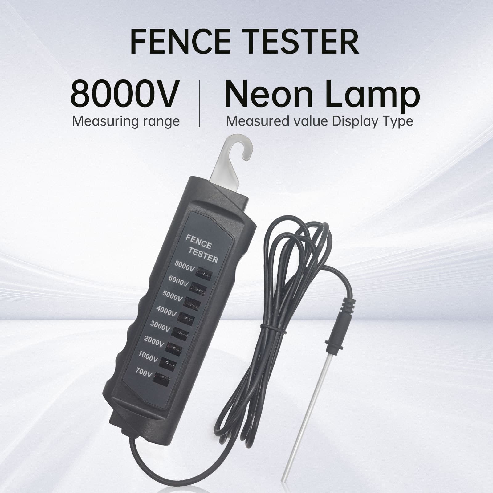 New FT-891 Ranch Fence Voltage Tester 700-8000V Electric Fence Pulse Voltage Detector
