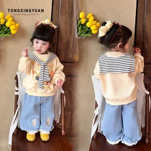 Girls Hoodie Set Spring 2026 New Baby Girls Fashion Cape Children Autumn Wear Spring Wear Super Nice