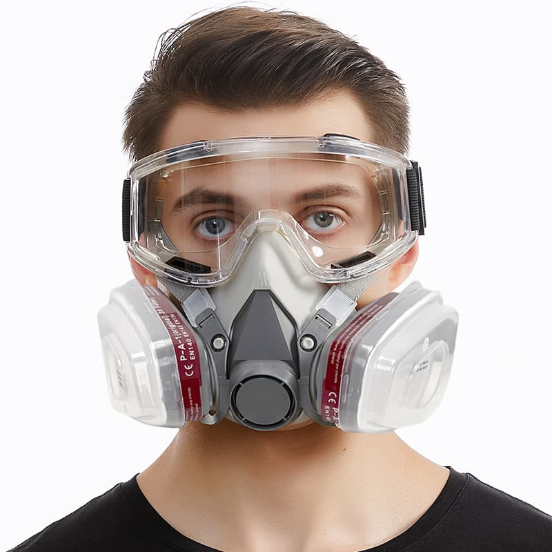 Cross-border 6200 Gas Mask Full Face Protection Respirator for Painting, Decoration, Formaldehyde, Pesticide, Chemical Gases