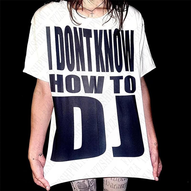 Cross-border EU Size Grunge Punk Hip Hop Goth Aesthetic Women's Print