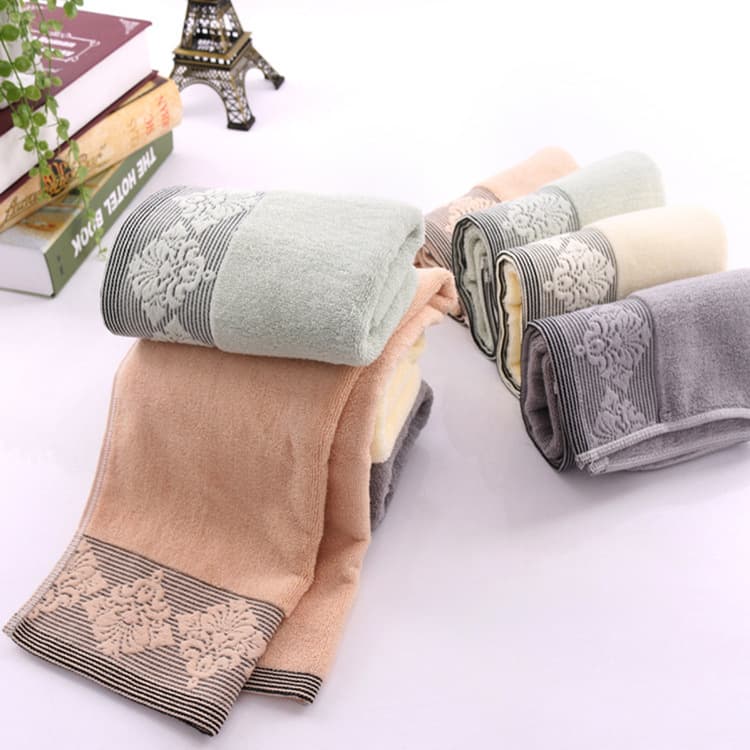 Factory wholesale Ouhua pure cotton towel company supermarket daily use full cotton absorbent soft enlarged labor gift embroidery