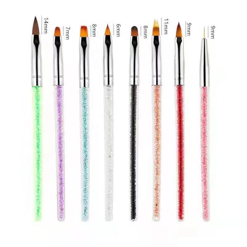 Manicure pen phototherapy brush set special full set of smudged nail brush flat head gradient painted wire tool set