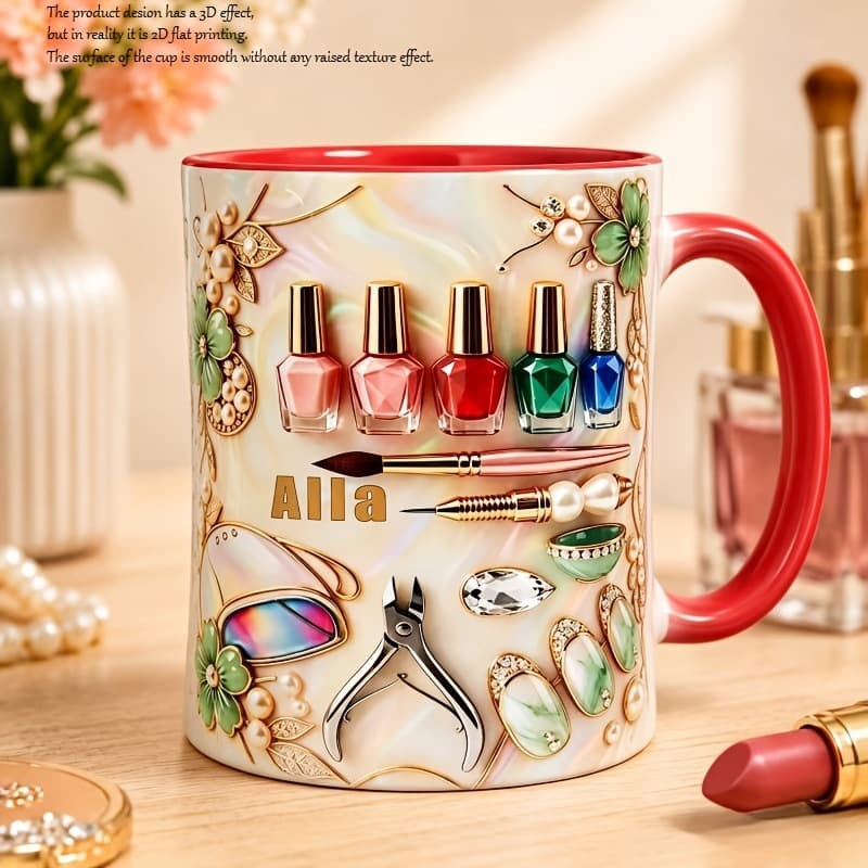 Cross-border Women's Tool Pattern Multi-color Pride Theme Home Office Mug Factory Direct