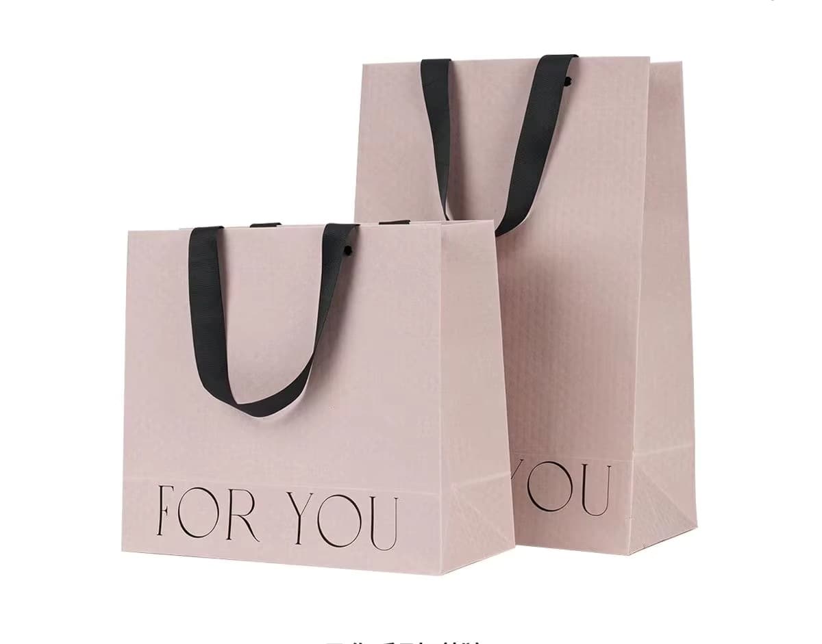 Wholesale kraft paper printing gift shopping paper bag with LOGO clothing garment bag shopping bag