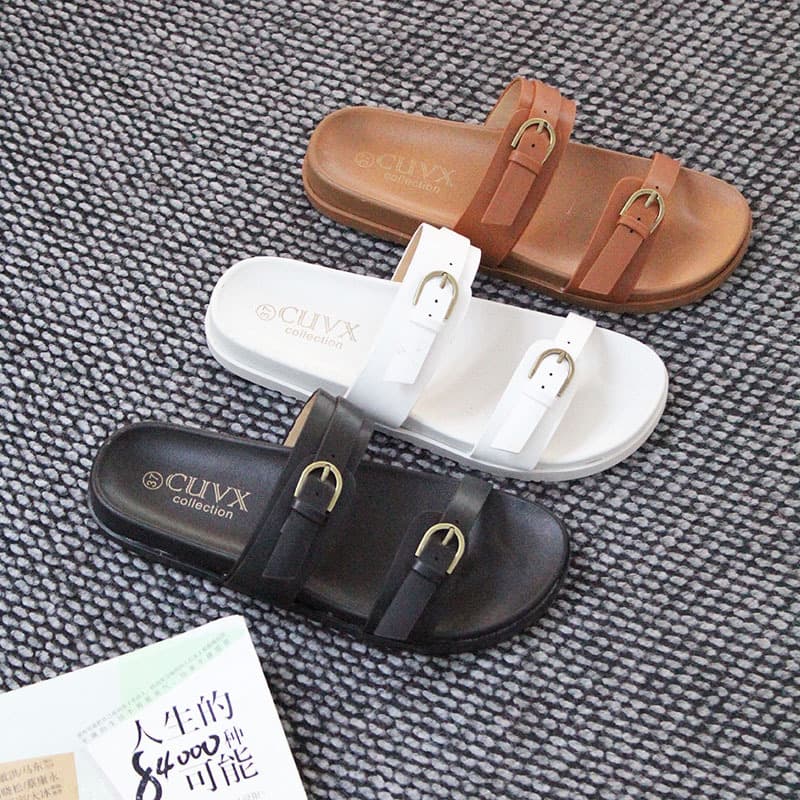 Wholesale Hot Selling Slippers Chaozhou Women's Shoes Versatile Breathable Flat Sandals