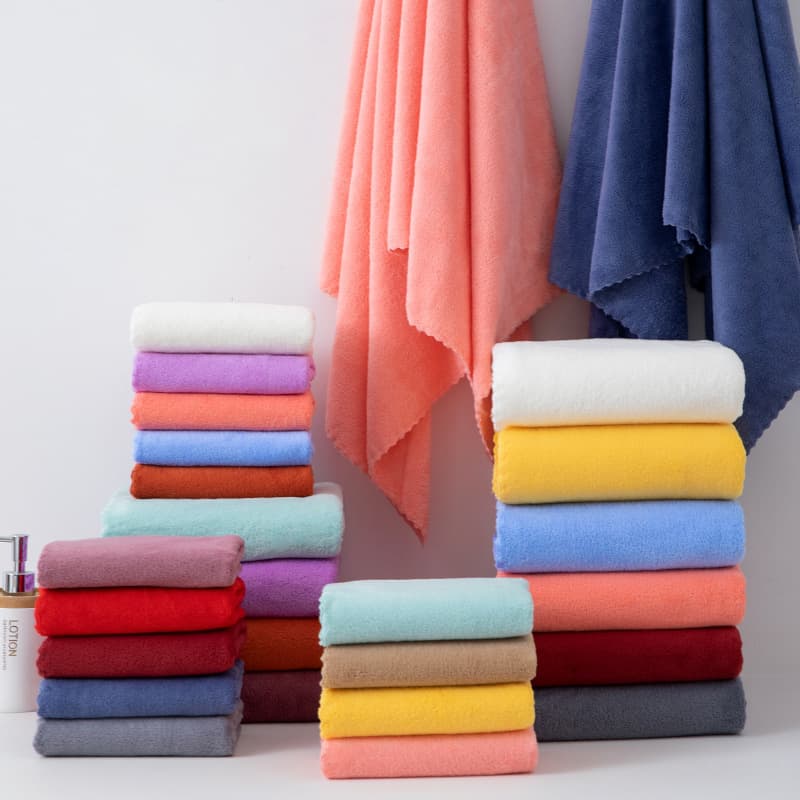 Cross-Border Vacuum-Packable Coral Fleece Towel Bath Towel Face Towel Set Manufacturer Wholesale Absorbent Advertising Gift Giveaway Drop Shipping