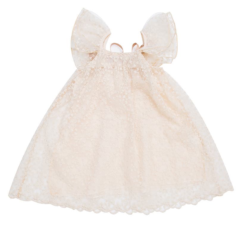 Children's Dress 2025 Summer New Arrival Girls' Princess Dress for Toddlers & Kids with Embroidery and Lace