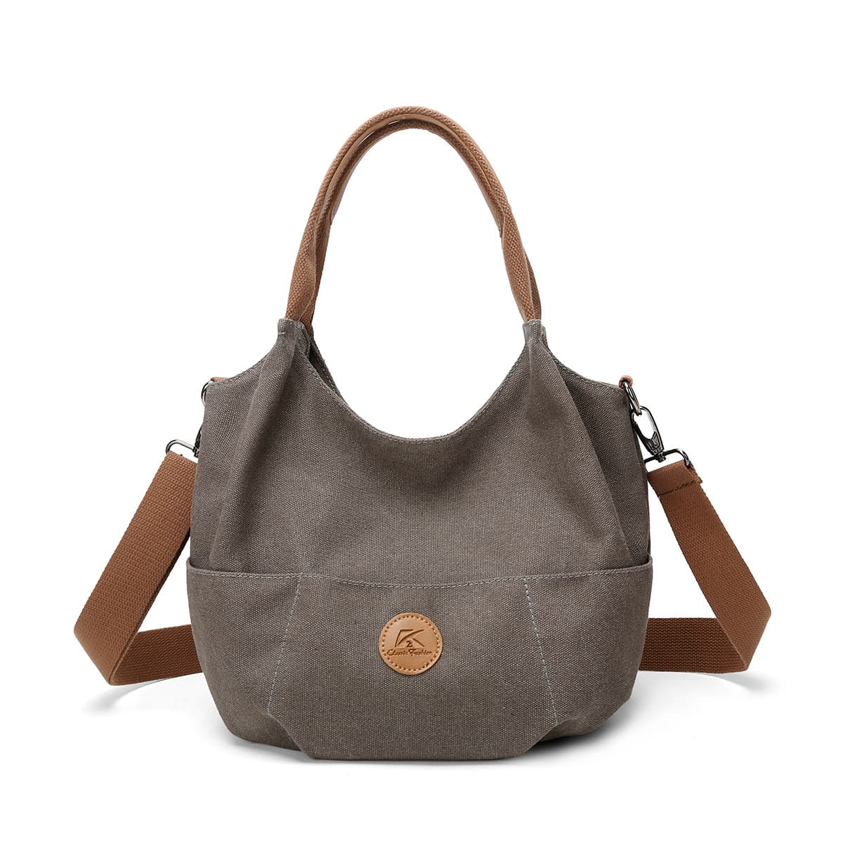 2025 New European and American Fashion Canvas Portable Shoulder Bag, Large Capacity Tote Bag, Casual Commuting Armpit Bag
