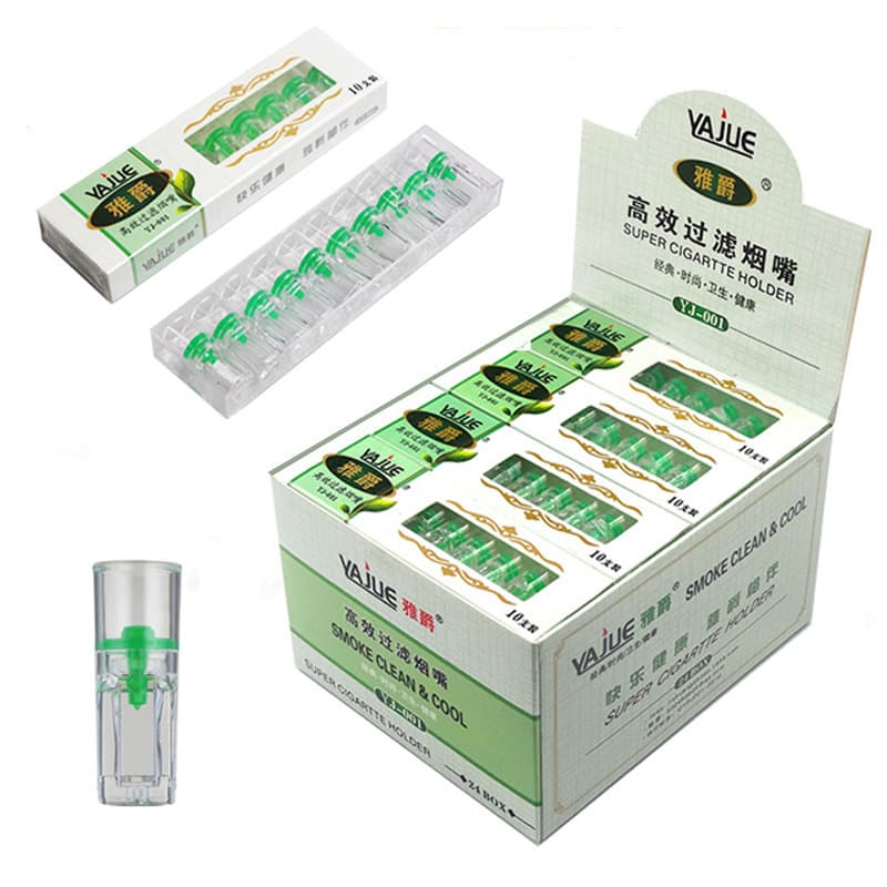 Factory direct sales Yajue/Jueyou JY001 filter cigarette holder disposable disposable healthy cigarette holder tar filter