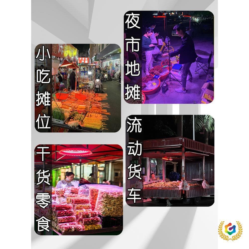 ✅12V-60V Battery Light for Electric Tricycle Night Market Street Stall Lighting Fresh Prepared Foods Fruit Light Adjustable