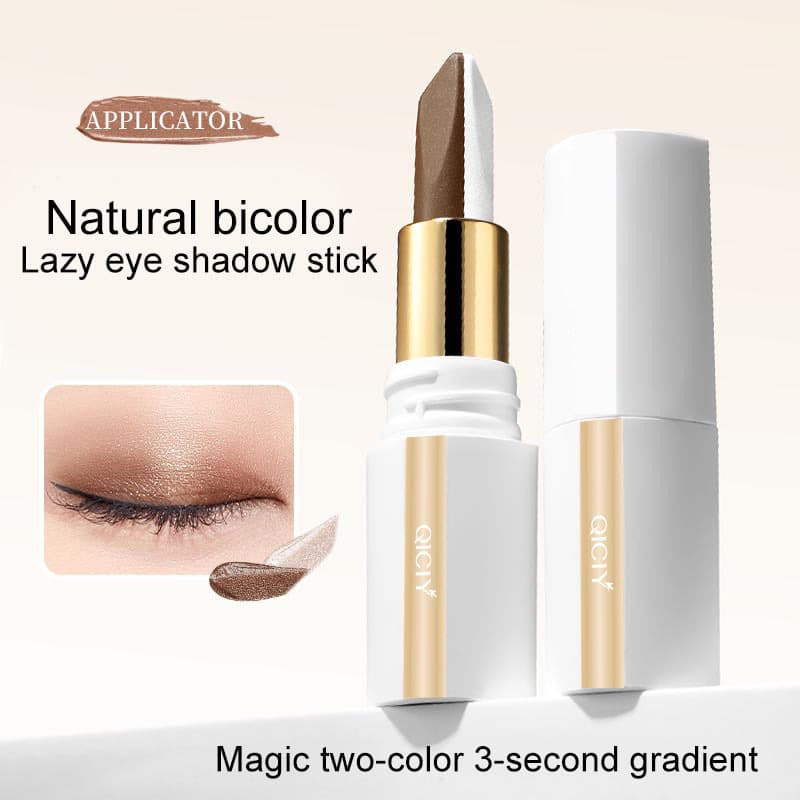 OEM Cross-border Lazy Eye Shadow Dual-Color Multi-Color Eyeshadow Stick Long-Lasting No Smudge Waterproof Sweat-Proof Custom