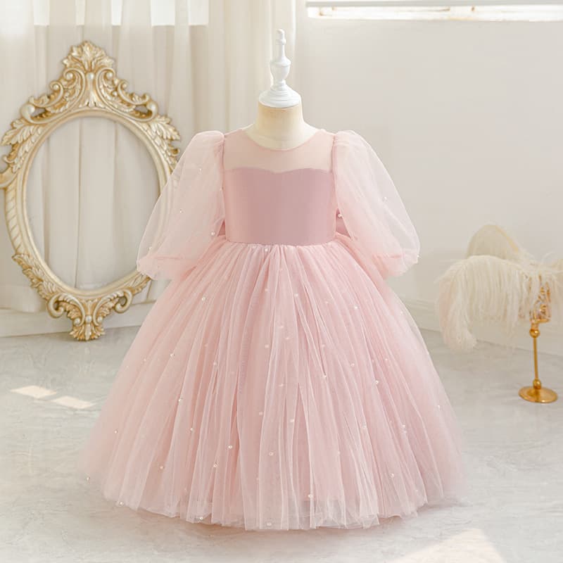 Cross-border children's birthday party dress little girl dance piano performance princess dress flower girl wedding banquet tutu dress