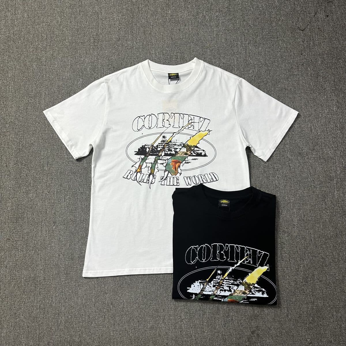 Corteiz Short Sleeve T-Shirt Streetwear High Street European American Style Casual Hip Hop Unisex Trendy Couple Half Sleeve T-Shirt