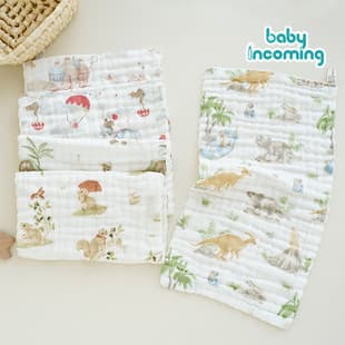 Soft Absorbent Baby Bib Washcloth Face Towel Six-Layer Gauze Cotton Handkerchief Factory Wholesale