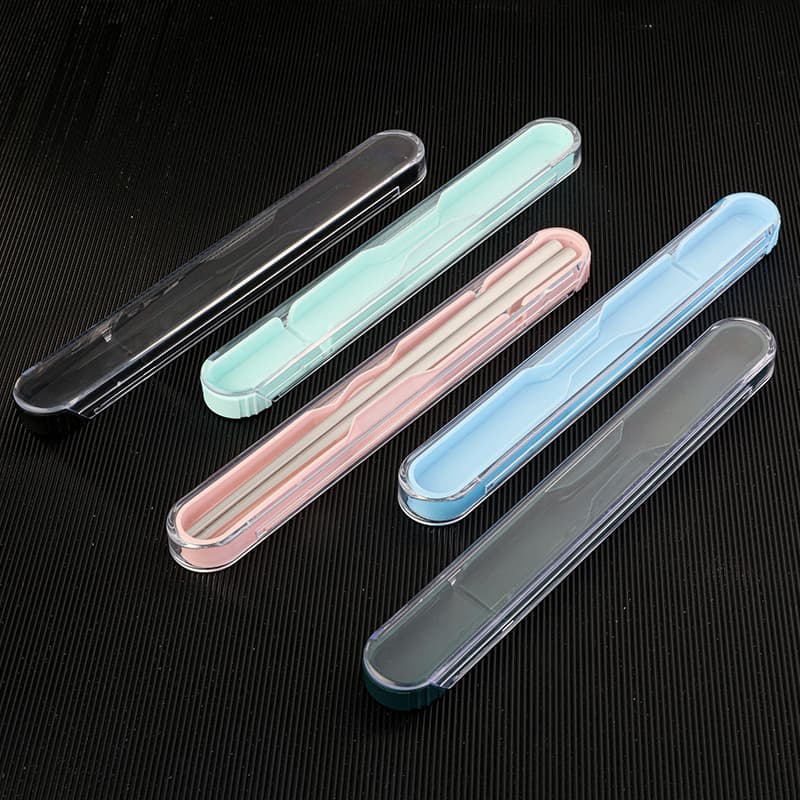 Single pair of household high-end new student portable chopstick case, personal take-out utensil storage box