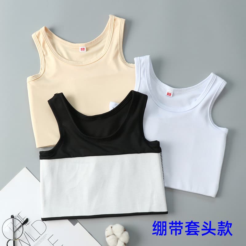 Les Handsome T Plus Size Neutral Corset Bandage Breast-Reducing Corset Underwear for Female Students Super Flat Female Chest-Exposing Small Pullover Chest-Closing