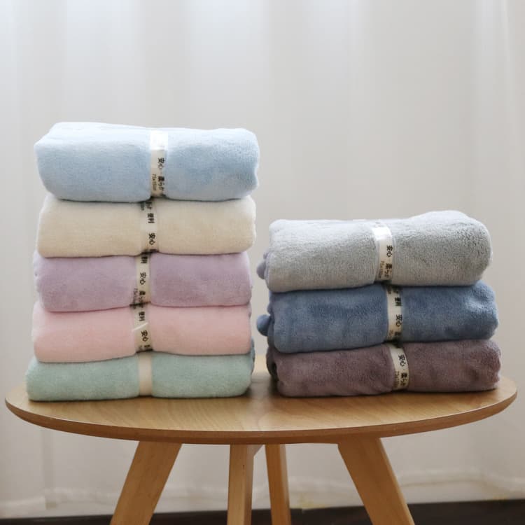 Japanese Bath Towel Wholesale Microfiber Coral Fleece Large Towel Super Absorbent Beach Towel Quick Dry Thickened Baby Class A