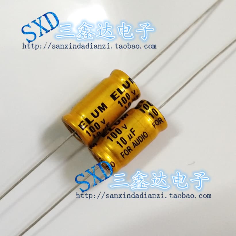 100V10UF 10UF/100V New Infinite Axial Frequency Divider Treble Horizontal Capacitor 10*17