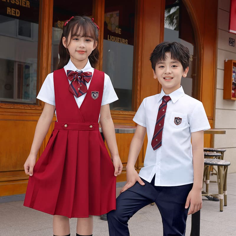 Principal Li Elementary School Summer Two-Piece Set College Style Uniform Kindergarten Graduation Photo Clothing