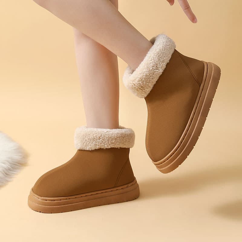 Cross-border Hot-Selling Couple Thick Sole Indoor Cotton Slippers Home Wholesale Household Fluffy Warm Slippers Autumn/Winter Boots