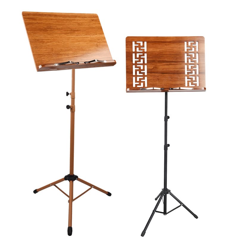 Jia Gao Professional Portable Music Stand, Solid Wood Bamboo Sheet Music Stand, Violin Adjustable Guzheng Music Stand
