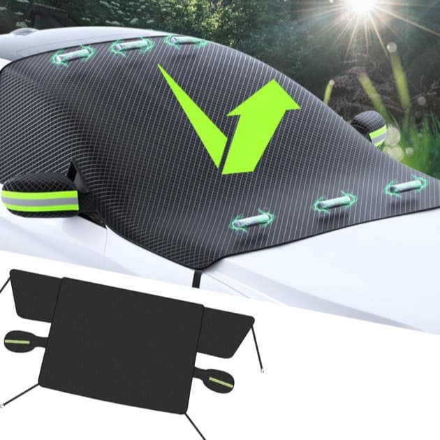Car Sunshade, Front Windshield Heat Insulation Sunshade, Small Car Curtain, Front Windshield Snow Protection, Car Cover, Glass Sunshade, Front Window