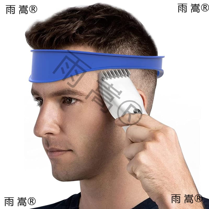 Men's Self-Service Hair Clipper, DIY Curved Silicone Haircut Band for Neckline Trimming and Shaving