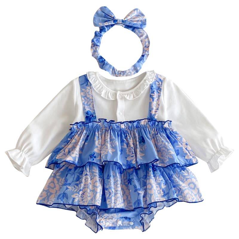 Spring/Autumn Long-Sleeve Baby Clothing Half-Price Clearance Sister Matching Romper Dress