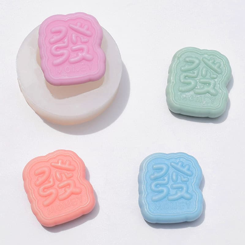 DIY Squishy Stress Relief Toy Homemade Letter Cake Chocolate Decoration Fridge Magnet Baking Tool Silicone Mold