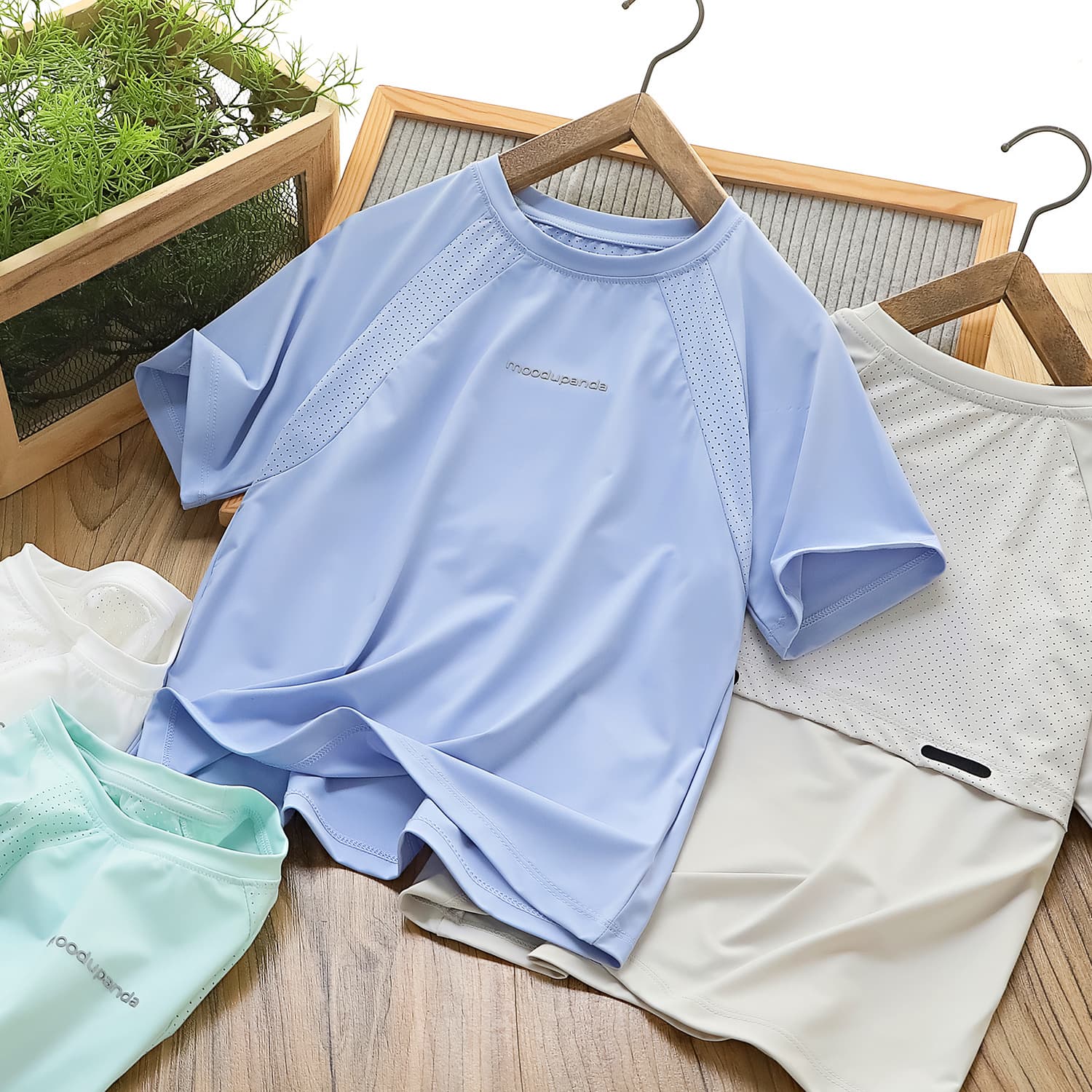 Children's Quick-Dry T-Shirt Mesh Quick-Dry Short Sleeve for Boys and Girls Summer Qingdao Children's Quick-Dry Clothing