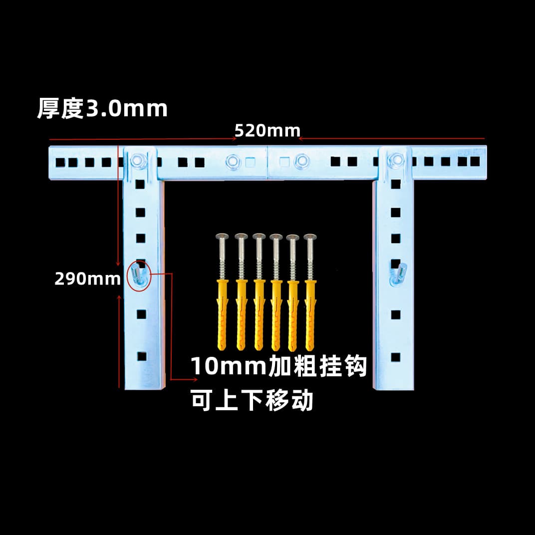 Manufacturer's Electric Water Heater Bracket Hanger for Hollow Walls, Foldable L-Shaped Ceiling Mount Bracket