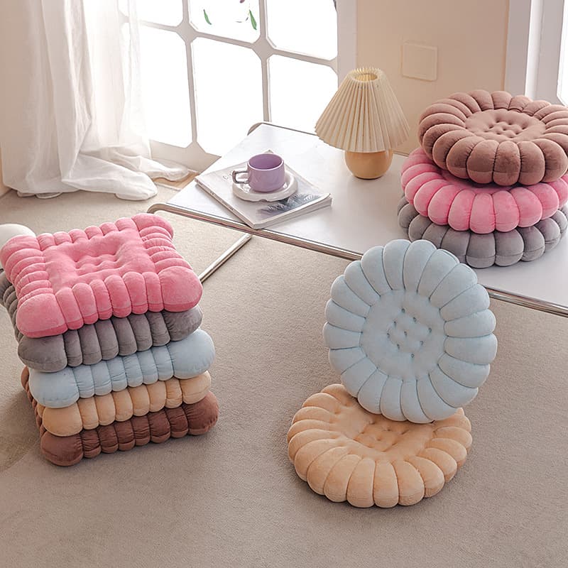 Winter Thickened Biscuit Cushion Tatami Mat Long Sitting Floor Mat Office Dining Chair Cushion Seat Pad