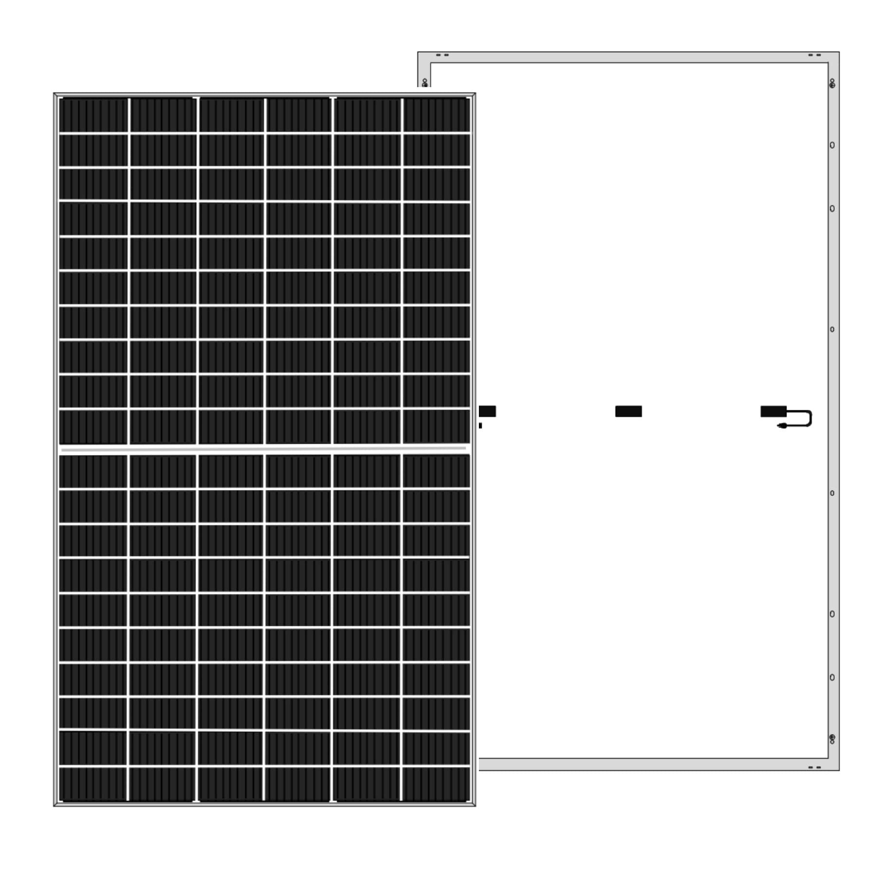 Cross-Border A-Grade 380W Monocrystalline Solar Panel Solar Cell Module Photovoltaic Panel Solar PV Panel