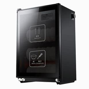Home and Commercial Use Mini Desktop Stainless Steel Disinfection Cabinet for Restaurants and Kitchens Double-Door Storage Cabinet