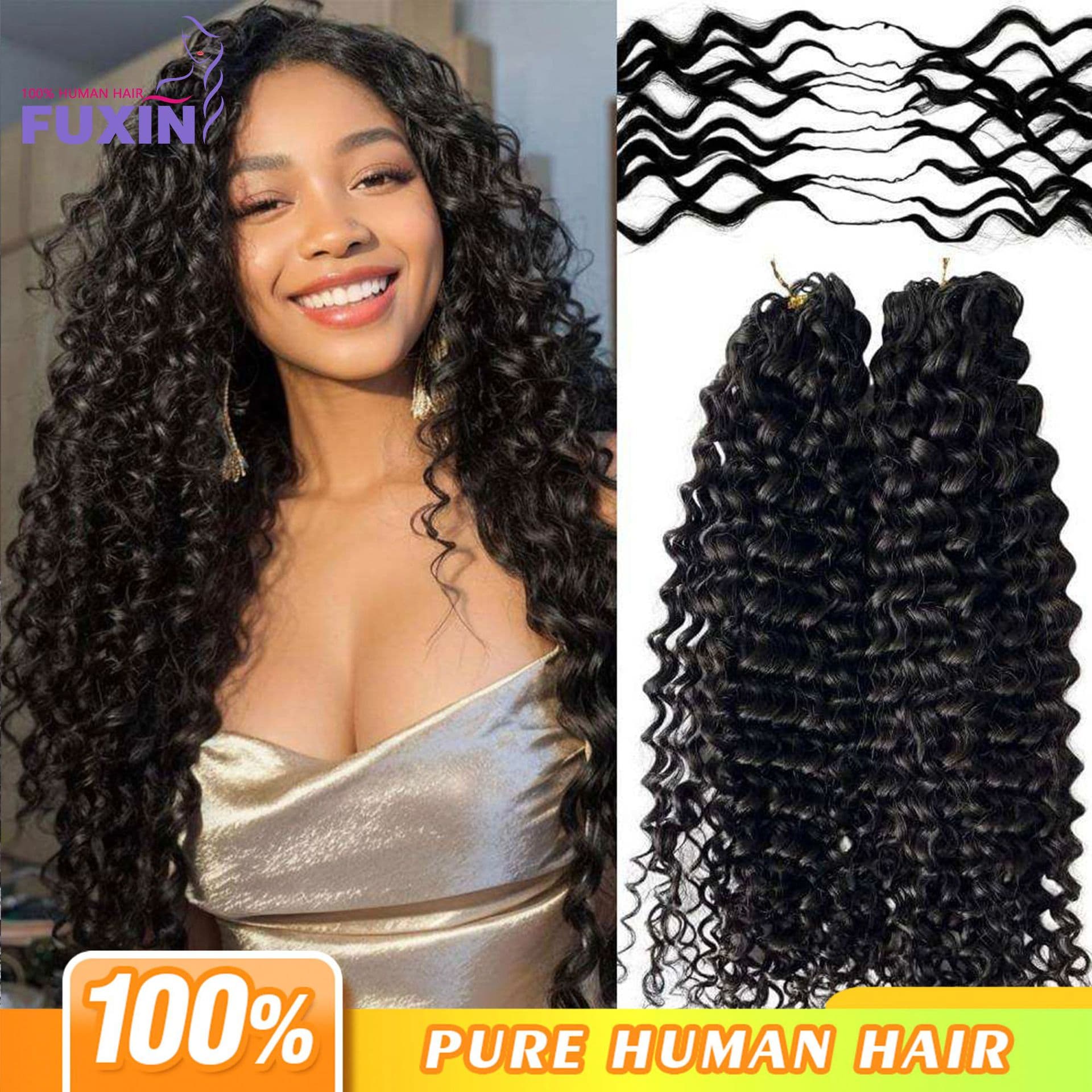 Water Wave Crochet Human Hair Water Wave Curl Crochet Human Hair Wig