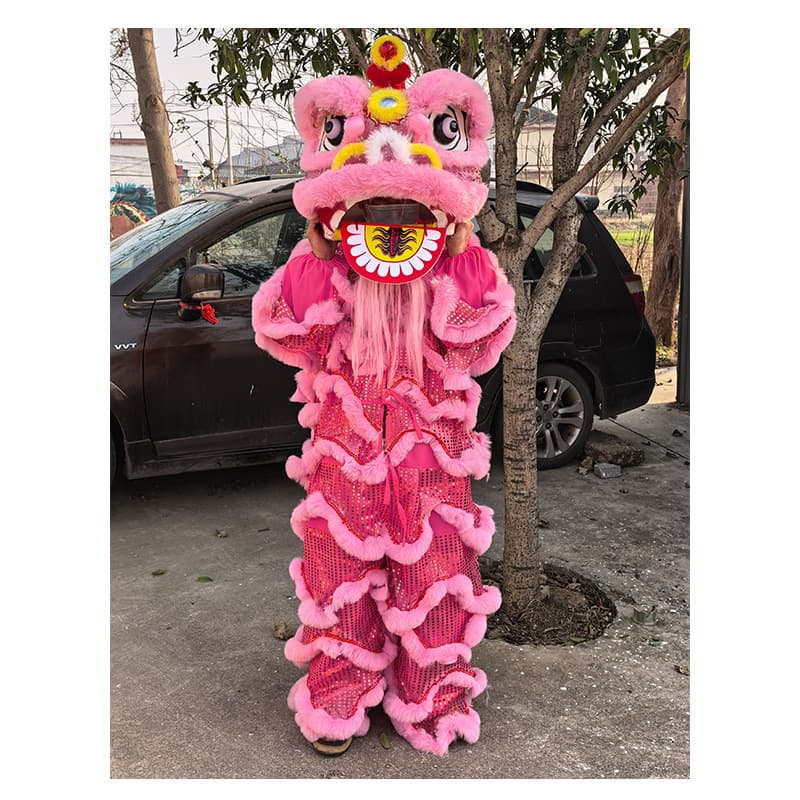 Wool-Like Lion Dance Prop Set Complete Lion Dance Foshan Lion Dance Awakening Lion Supplies Southern Lion Lion Head Adult Full Set