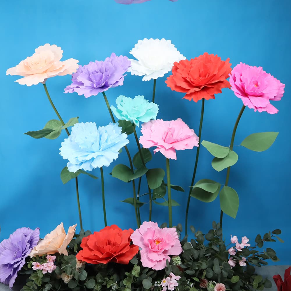 PE peony wedding scene layout wedding room atmosphere decoration large event auditorium road guide props waterproof simulated flowers