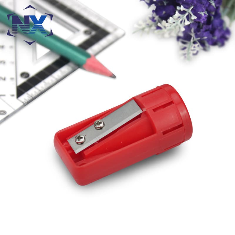 Red Single-hole Woodworking Pencil Sharpener Plastic Pencil Cutter Wooden Sharpener Affordable Price