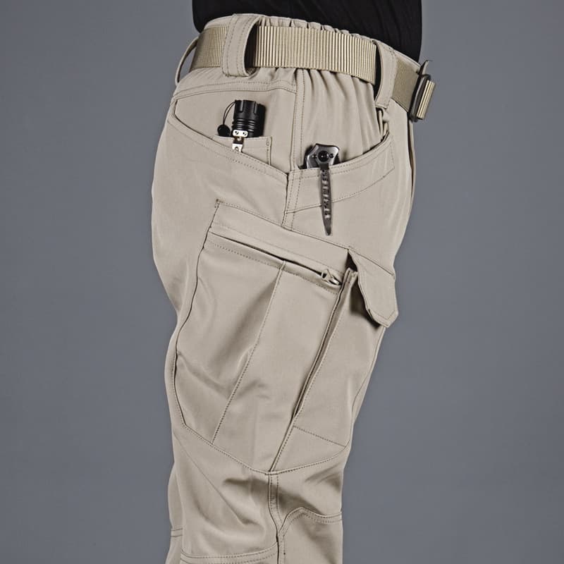 IX7 Tactical Pants Men's Camo Pants Spring/Autumn Outdoor Stretch Work Pants Abrasion-Resistant Loose Soft Shell Combat Pants
