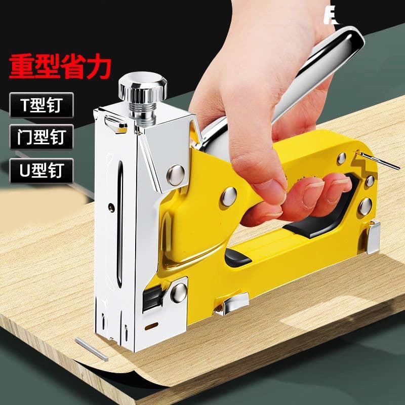 Three-in-one nailer, nail gun for woodworking picture frames and oil paintings, manual nailing tool, woodworking-specific nail gun.