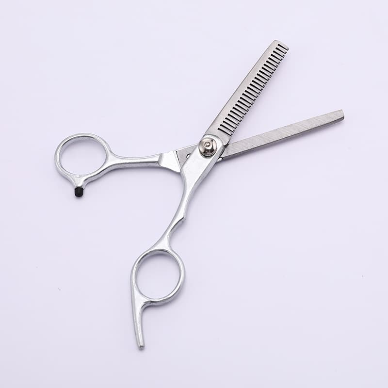 Factory wholesale slanted tail split scissors hair cutting scissors straight shear thinning shear slanted tail stainless steel hairdressing scissors