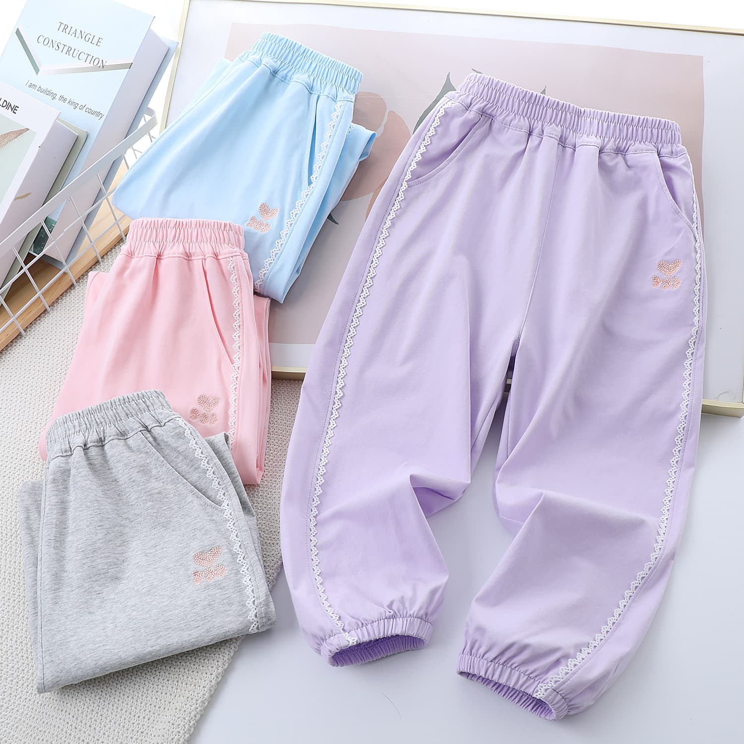 Children's clothing wholesale source supply 2026 summer new children's casual pants girls Korean version thin outer trousers