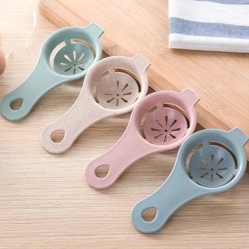 Wheat Straw Egg White Separator, Yolk Egg Divider, Egg Filter for Kitchen Baking Yolk and White Filter