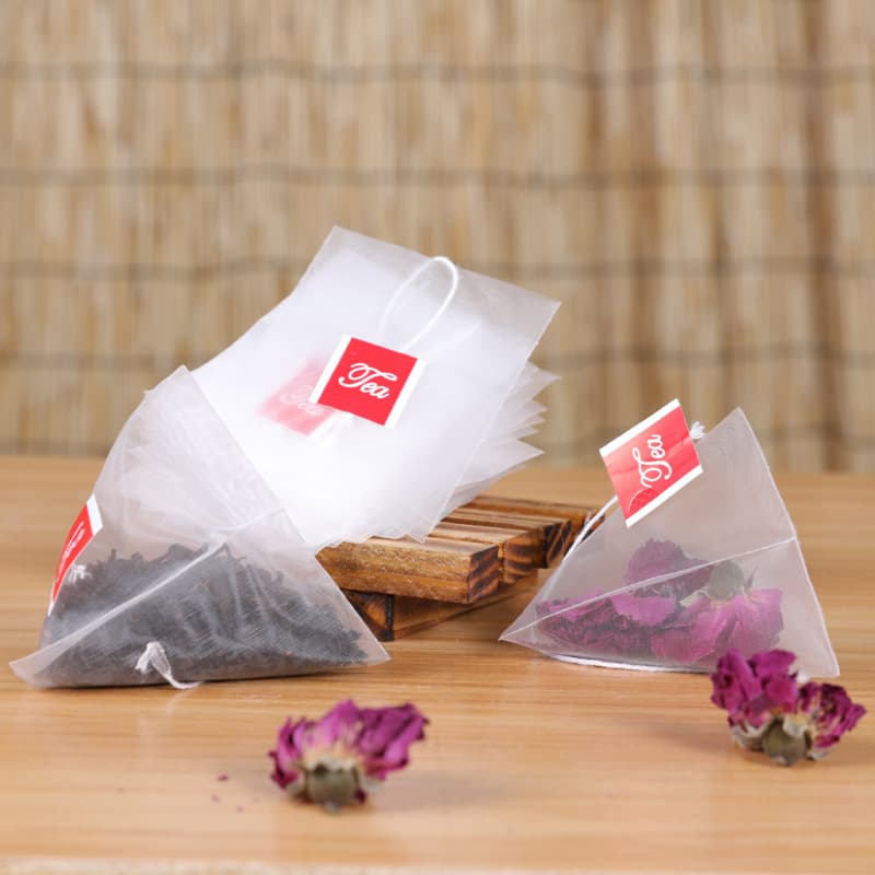 Supply High-Quality Nylon Triangular Bags, Square Bags, Pyramid Floral Tea Bags, Tea Filter Bags 5.8*7cm