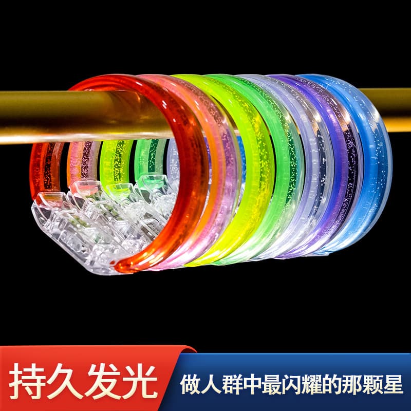 Concert Luminous Bracelet LED Flash Bracelet Acrylic Fluorescent Bracelet Event Disco Colorful Wristband