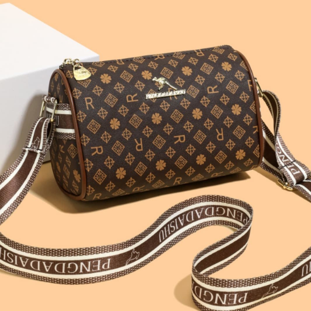 Women's Handbag 2026 New Letter Print Shoulder Bag Fashion Retro Pillow Bag Premium Crossbody Bag Trendy