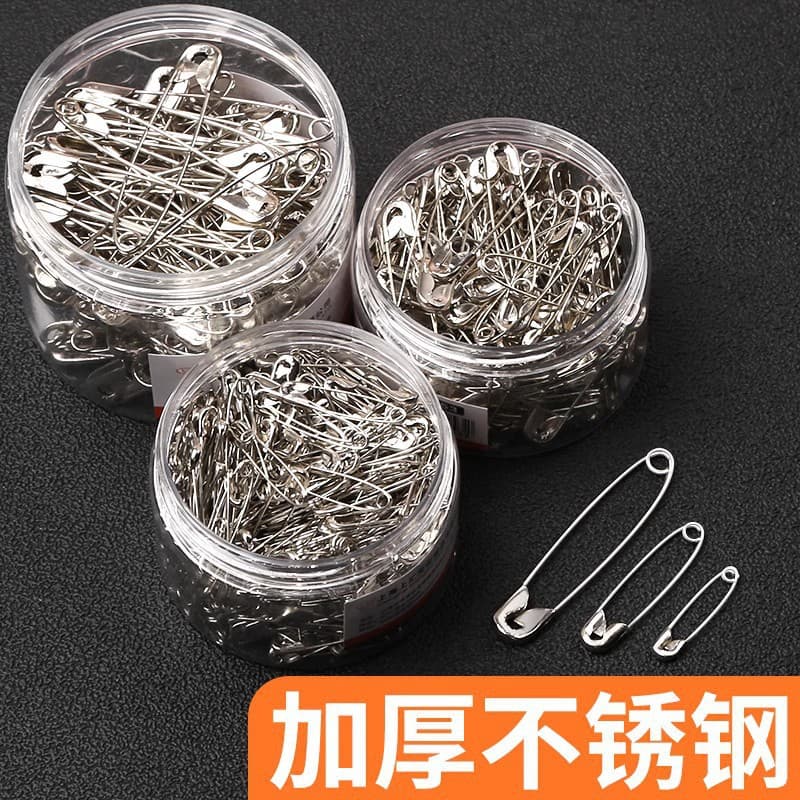 Old-fashioned safety pins for fixing clothes, small/large/extra-large paper clips, wholesale.